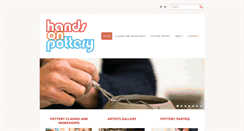 Desktop Screenshot of handsonpottery.org